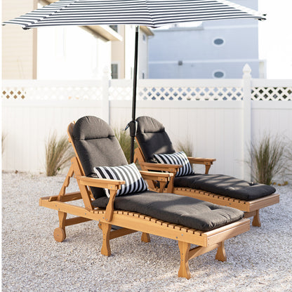 Berlin Gardens Comfo Back Adirondack Chaise Lounge