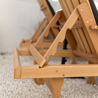 Berlin Gardens Comfo Back Adirondack Chaise Lounge