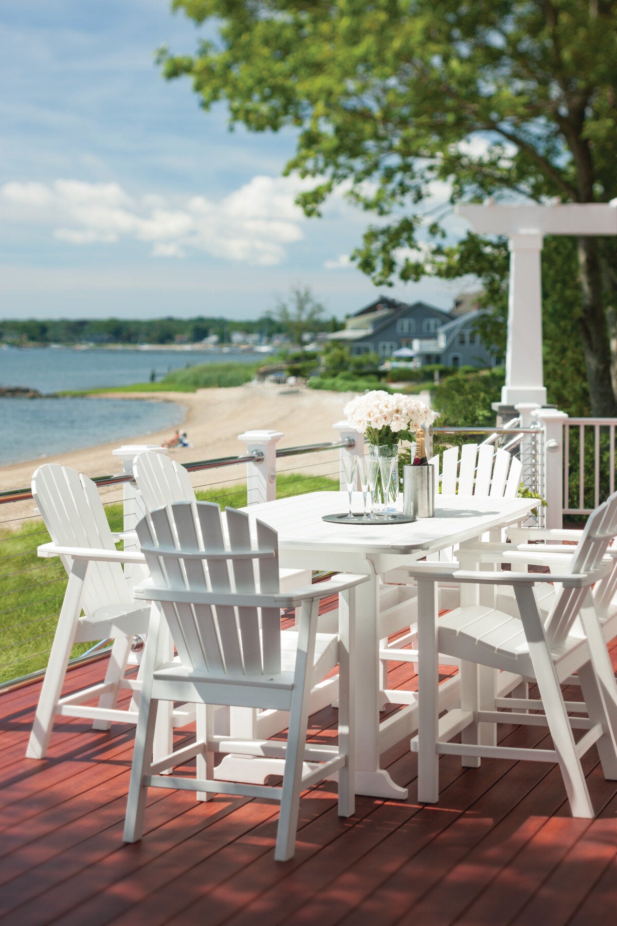 Seaside Casual Poly Portsmouth Balcony Table 42" x 72"