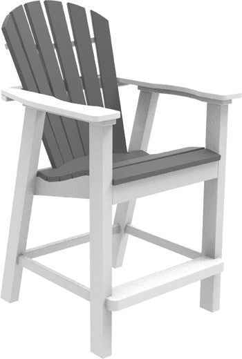 Seaside Casual Poly Adirondack Shellback Balcony Chair