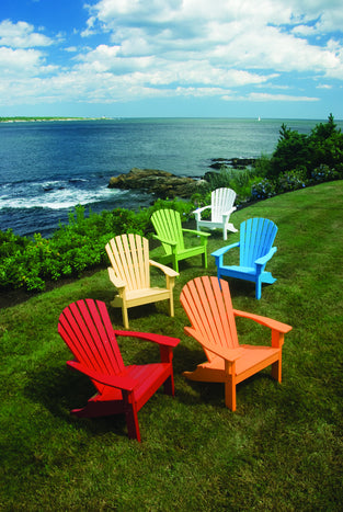 Seaside Casual Poly Adirondack Shellback Chair