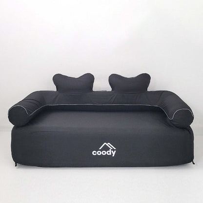 Coody Air Sofa Black - Inflatable Camping Couch with Built-In Pump