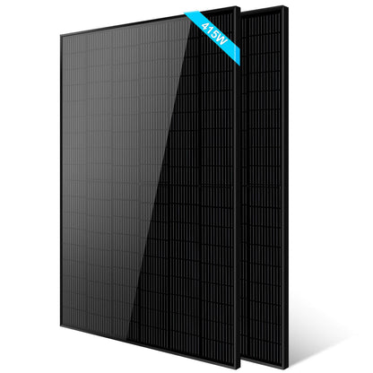 SunGoldPower 370W/ 415W/ 500W Mono Black PERC Solar Panel UL 61730 CEC Listed