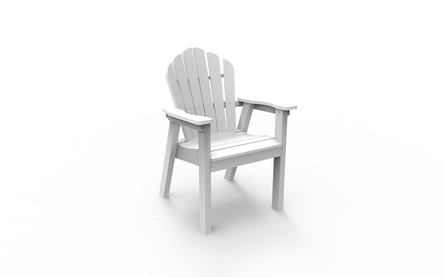 Seaside Casual Poly Adirondack Classic Dining Chair