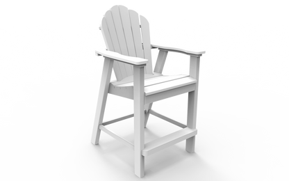 Seaside Casual Poly Adirondack Classic Balcony Chair