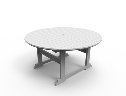 Seaside Casual Poly Salem Round Dining Table 5'