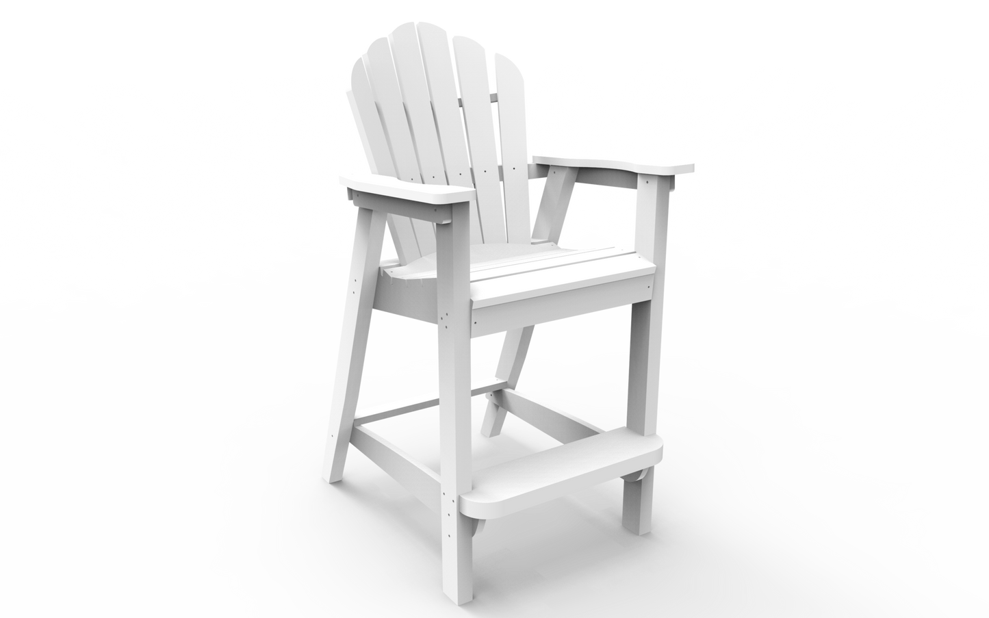 Seaside Casual Poly Adirondack Classic Bar Chair