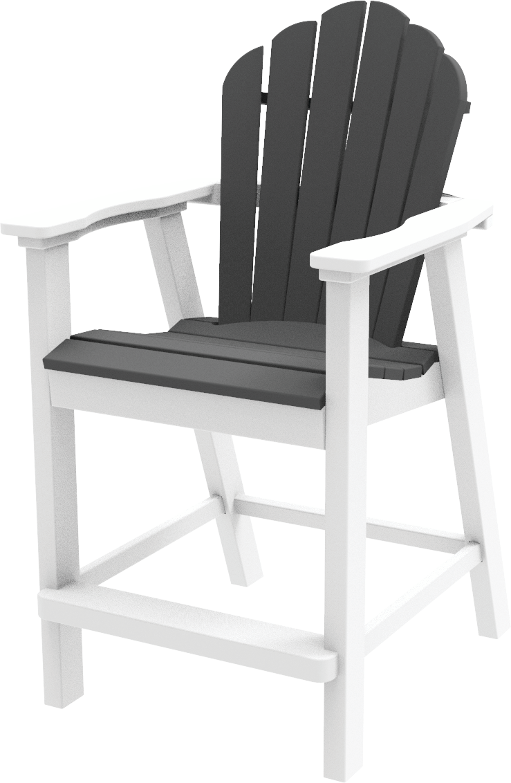 Seaside Casual Poly Adirondack Classic Balcony Chair