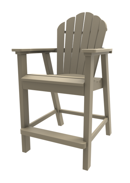 Seaside Casual Poly Adirondack Classic Balcony Chair