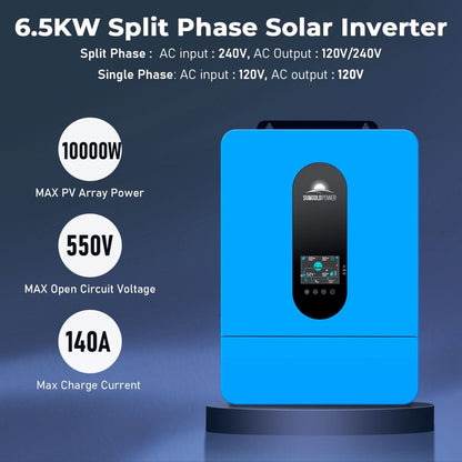 SunGoldPower Off-Grid Solar Kit 13000W 48VDC 120V/240V LifePo4 20.48KWH Lithium Battery 14 X 415 Watts Solar Panels SGR-13KM