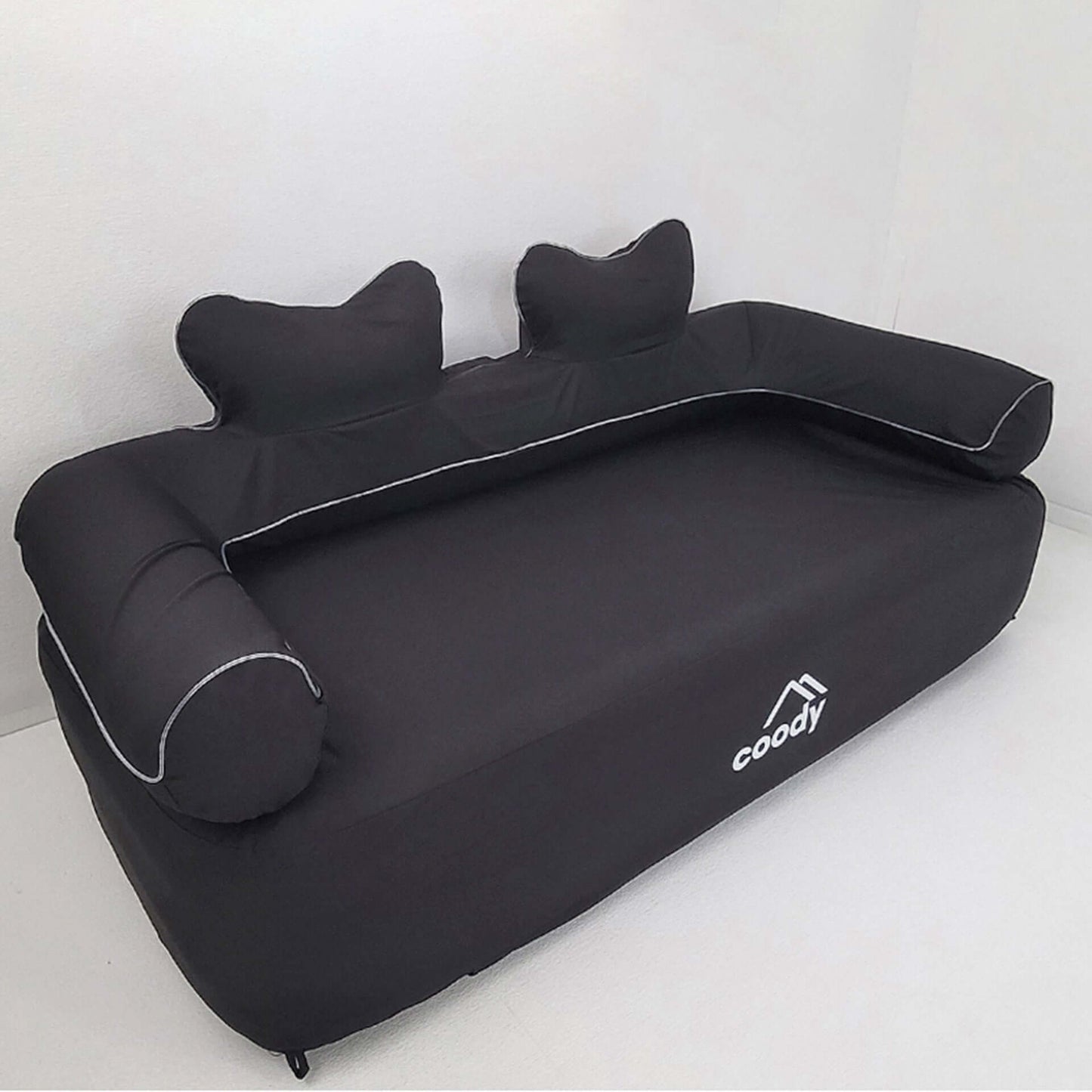 Coody Air Sofa Black - Inflatable Camping Couch with Built-In Pump