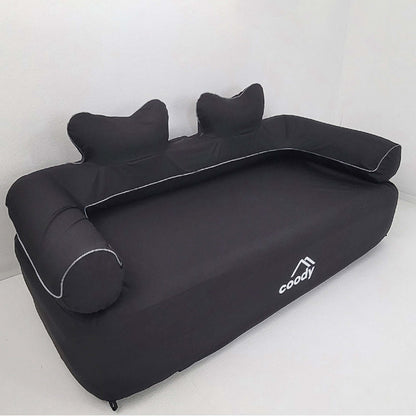 Coody Air Sofa Black - Inflatable Camping Couch with Built-In Pump