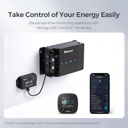 Renogy DCC50S 12V 50A DC-DC On-Board Battery Charger with MPPT with Renogy ONE Core