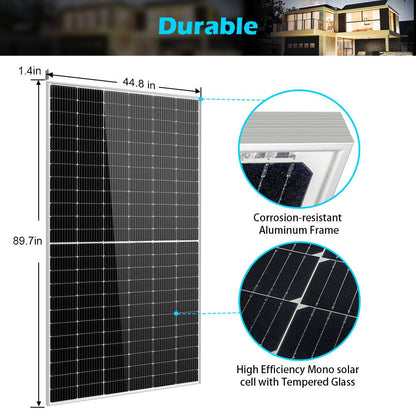 SunGoldPower 450/ 550 Watt Monocrystalline PERC Solar Panel UL 61730 CEC Listed