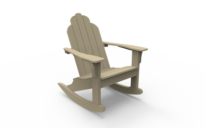 Seaside Casual Poly Adirondack Classic Rocker