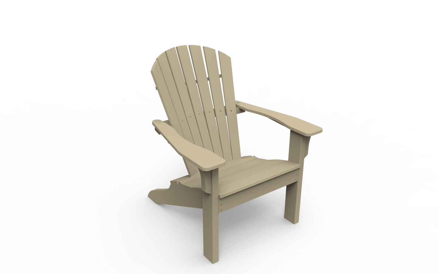 Seaside Casual Poly Adirondack Shellback Chair