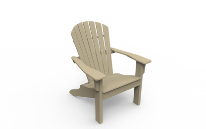 Seaside Casual Poly Adirondack Shellback Chair