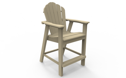 Seaside Casual Poly Adirondack Classic Balcony Chair