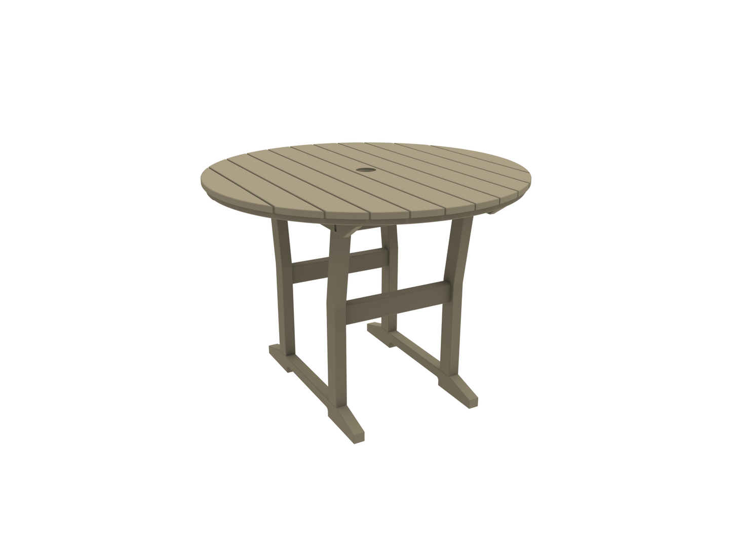 Seaside Casual Poly Coastline Café Round Dining Table