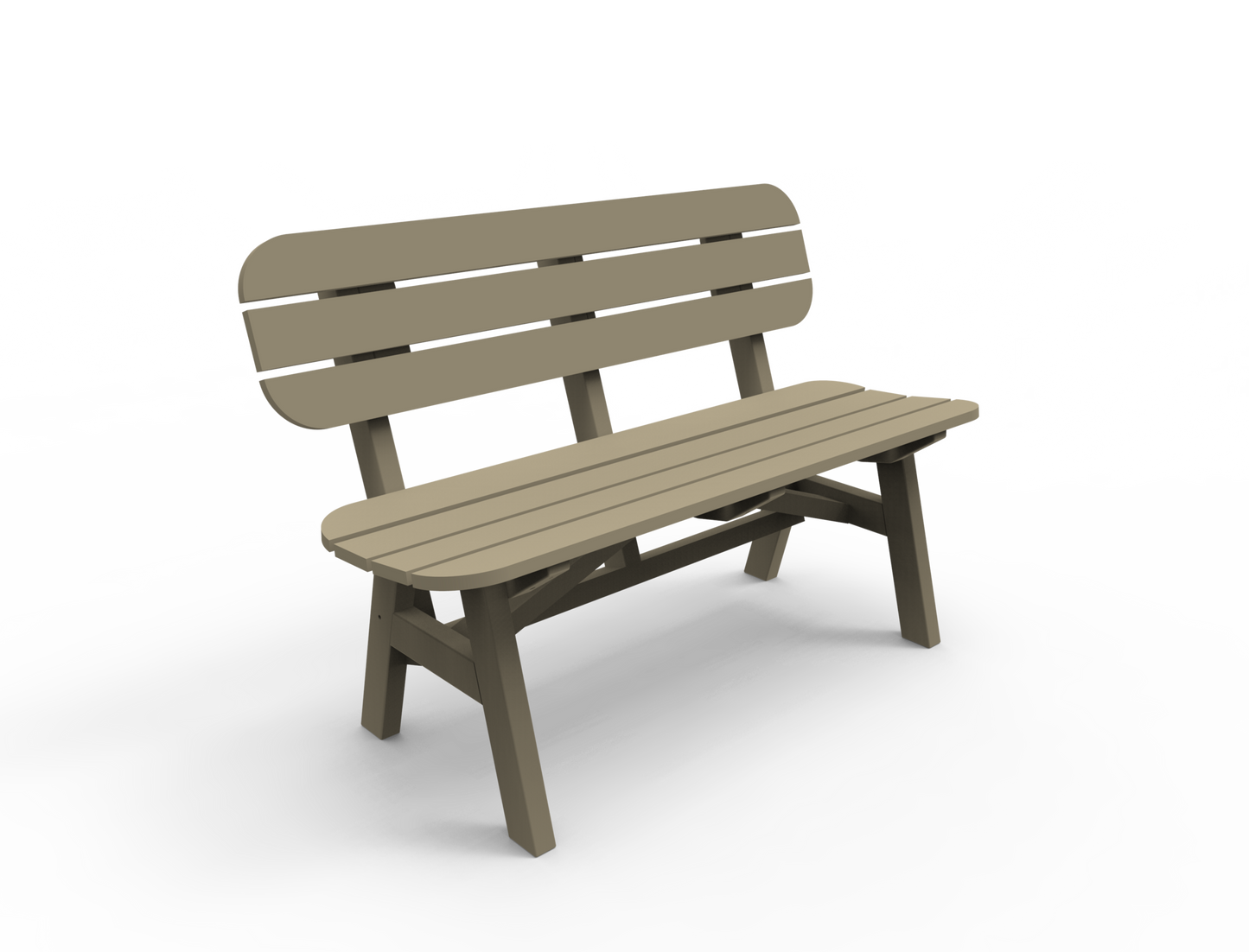 Seaside Casual Poly Portsmouth 4 ft. Bench