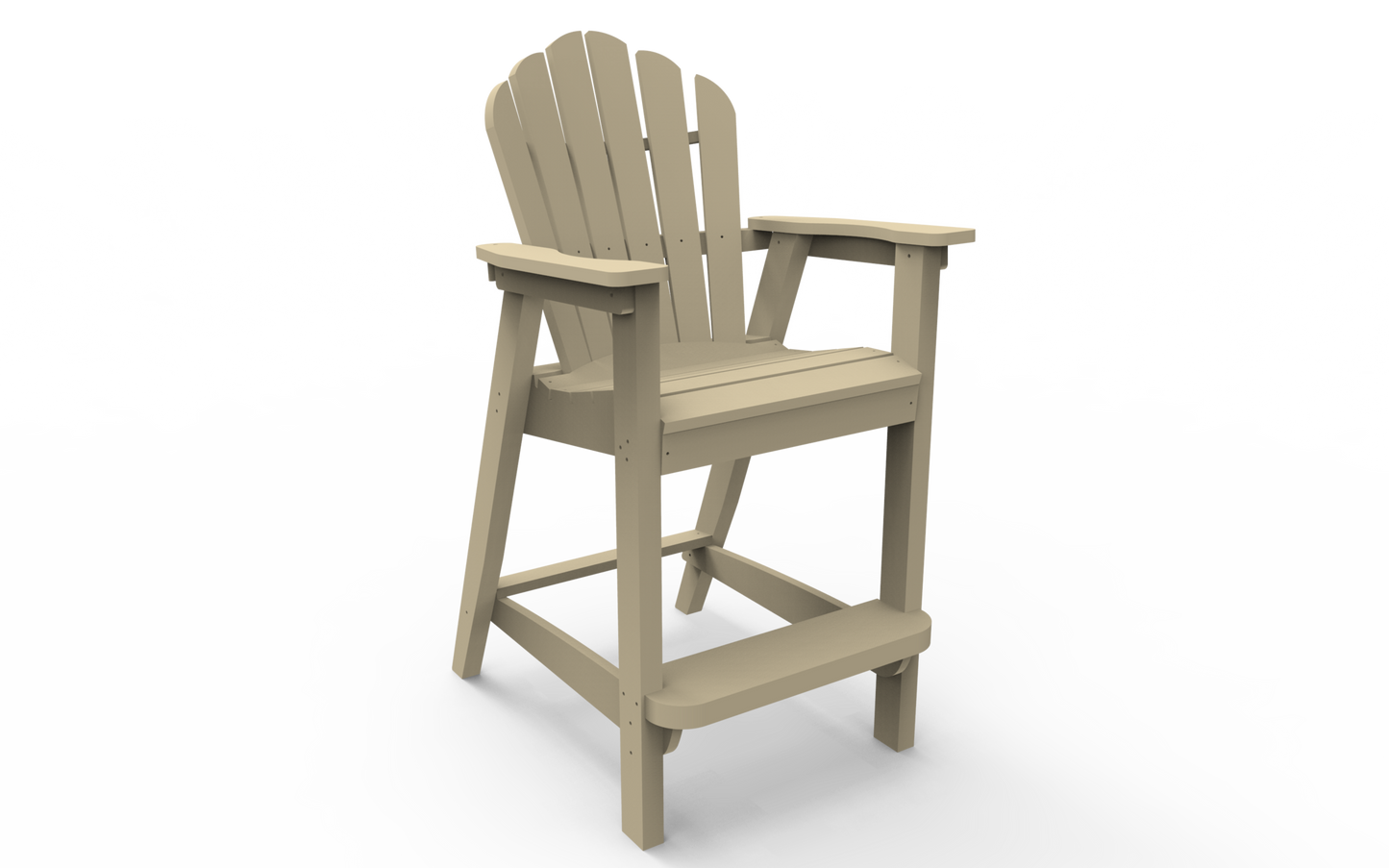 Seaside Casual Poly Adirondack Classic Bar Chair