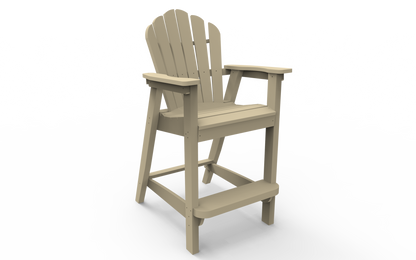 Seaside Casual Poly Adirondack Classic Bar Chair