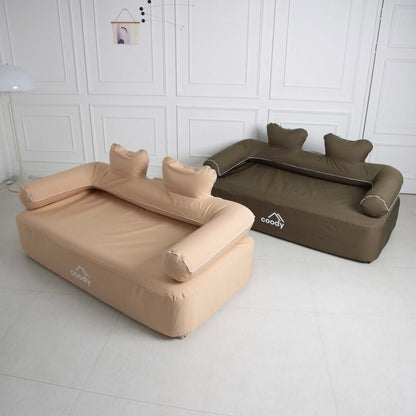 Coody Air Sofa Forest Green - Inflatable Camping Couch with Built-In Pump