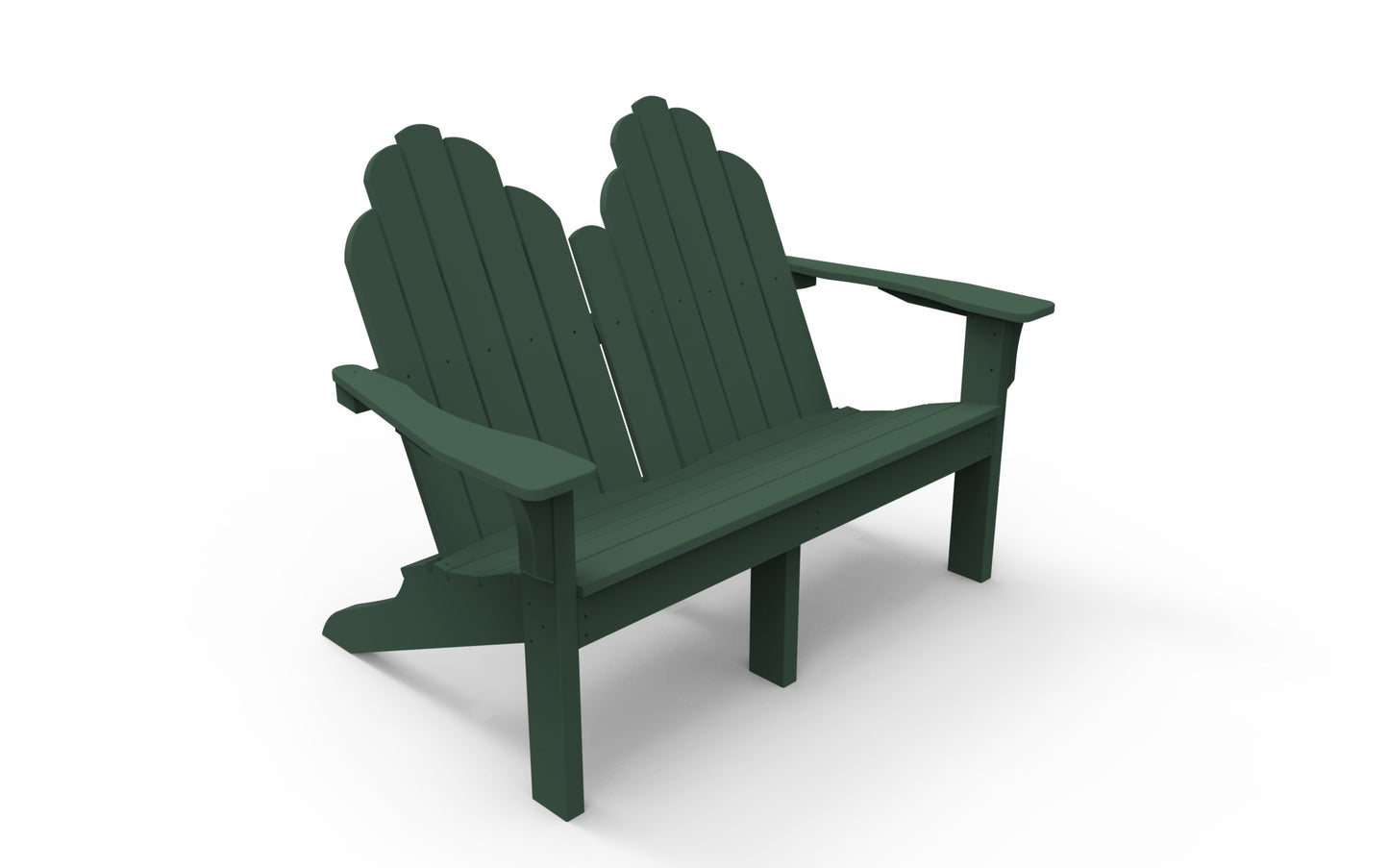 Seaside Casual Poly Adirondack Classic Love Seat