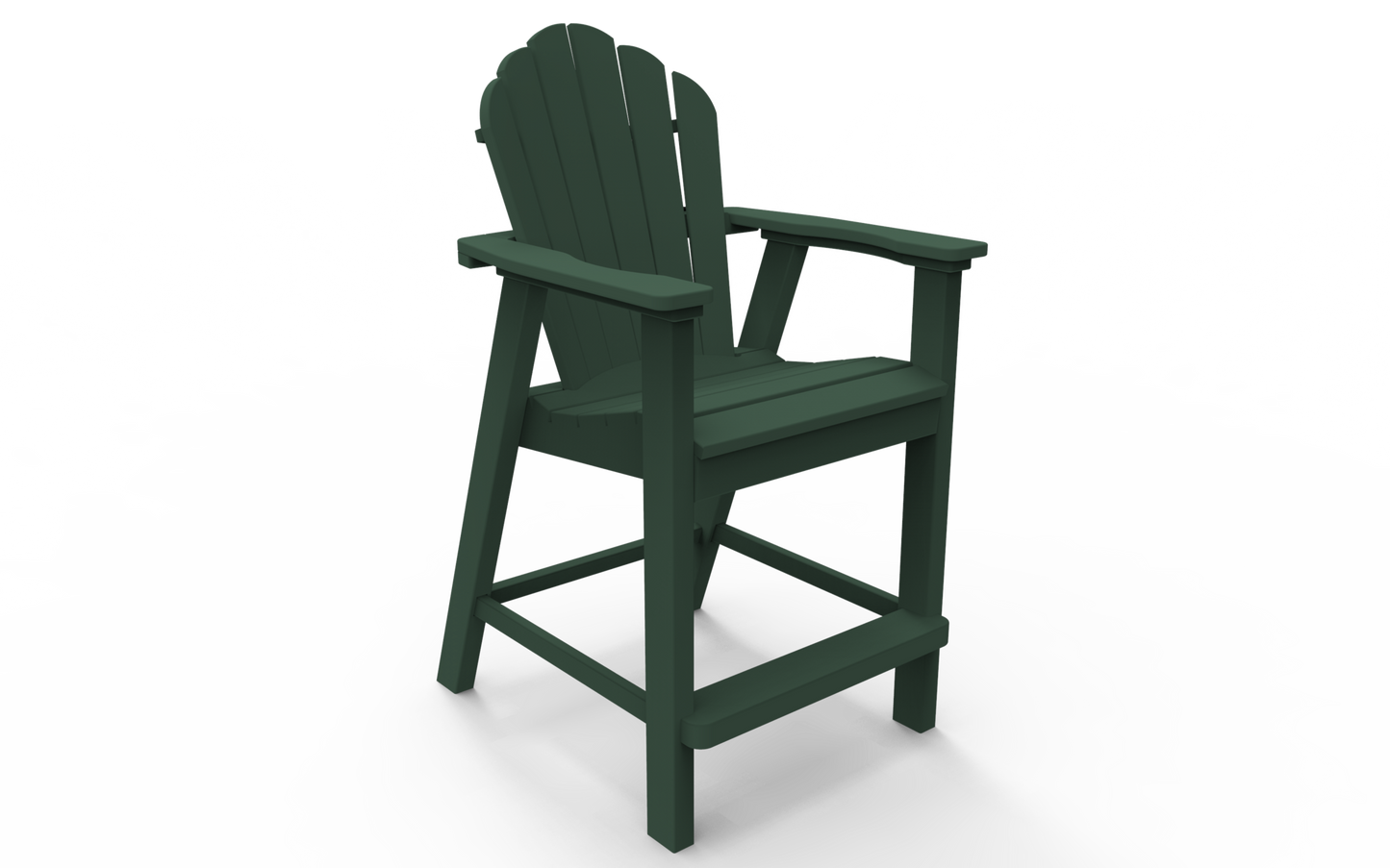 Seaside Casual Poly Adirondack Classic Balcony Chair