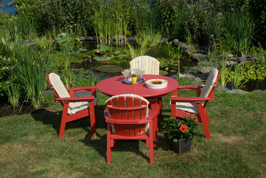 Seaside Casual Poly Salem Round Dining Table 4'