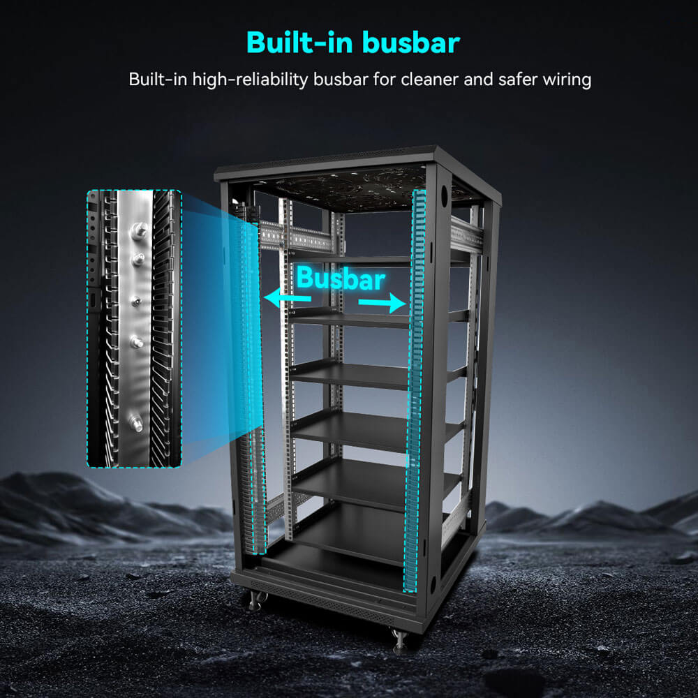 SunGoldPower Enclosed Battery Cabinet 6 Slot with Bus Bar for SG48100P/ SGH48100T