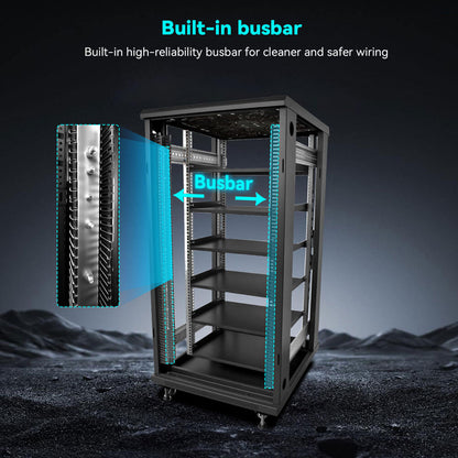 SunGoldPower Enclosed Battery Cabinet 6 Slot with Bus Bar for SG48100P/ SGH48100T