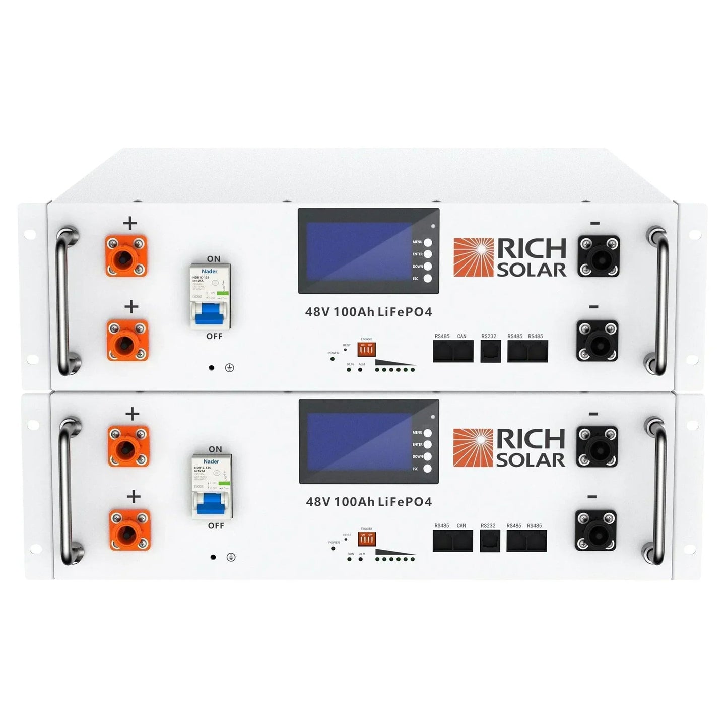 Rich Solar ALPHA 5 | 48V 100Ah LiFePO4 Battery Server Rack Lithium for Residential, Commercial, Off-Grid