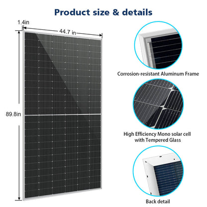 SunGoldPower 560 Watt Bifacial N-Type Solar Panel