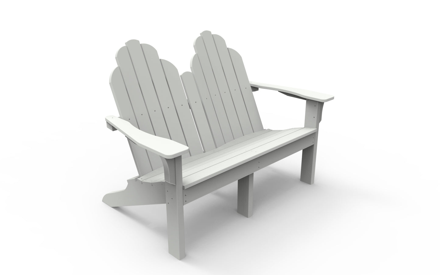 Seaside Casual Poly Adirondack Classic Love Seat