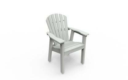 Seaside Casual Poly Adirondack Shellback Dining Chair