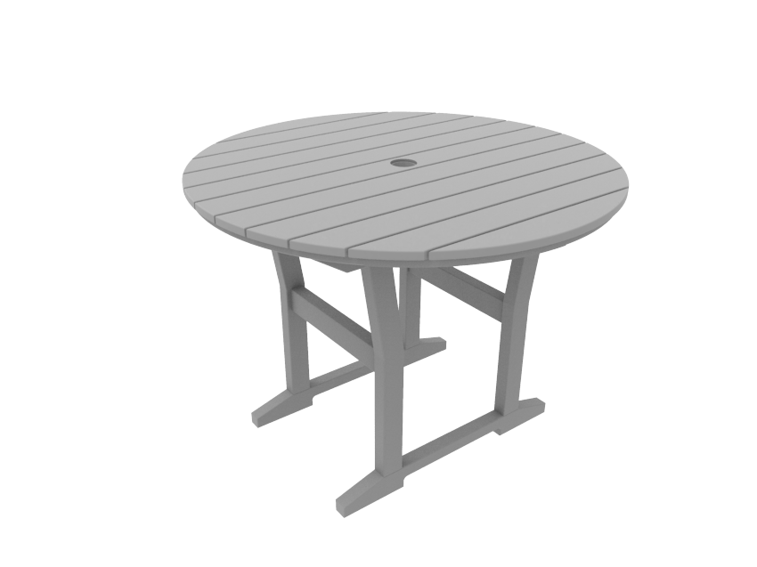 Seaside Casual Poly Coastline Café Round Dining Table