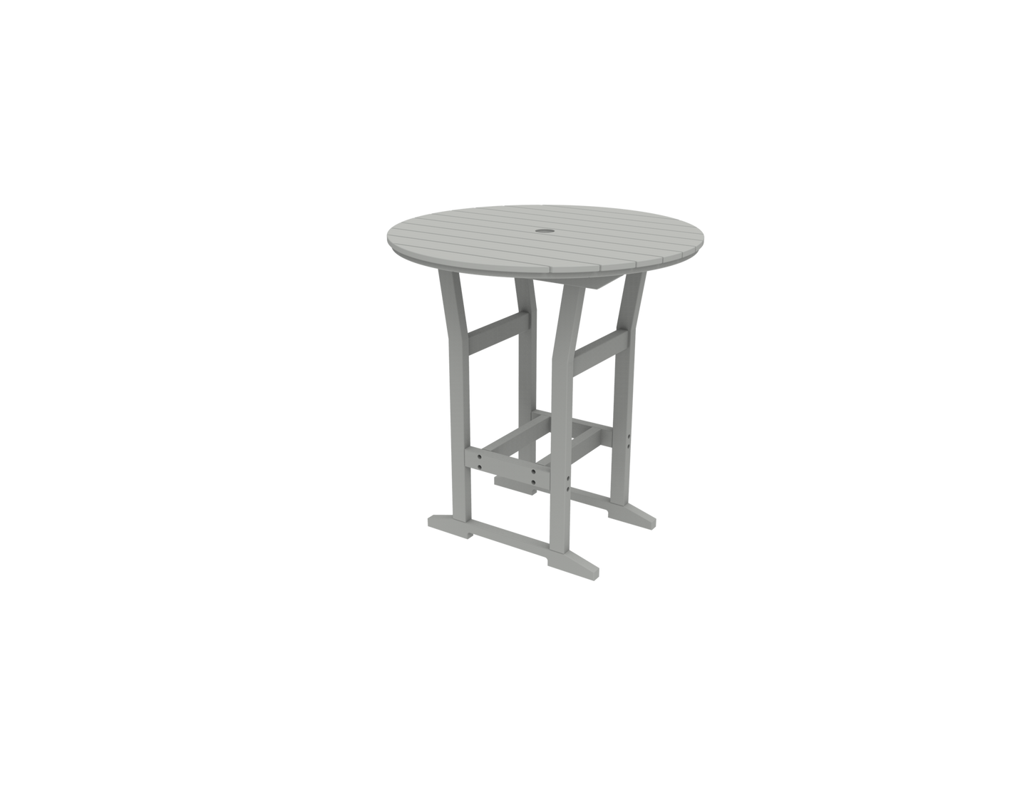 Seaside Casual Poly Coastline Café 40 in. Round Bar Table