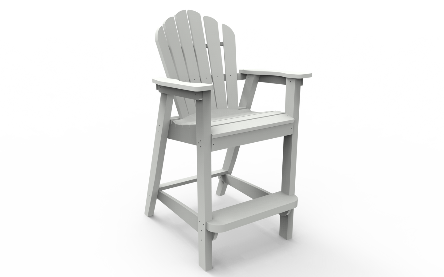 Seaside Casual Poly Adirondack Classic Bar Chair