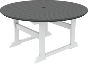 Seaside Casual Poly Salem Round Dining Table 5'