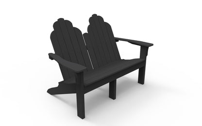 Seaside Casual Poly Adirondack Classic Love Seat