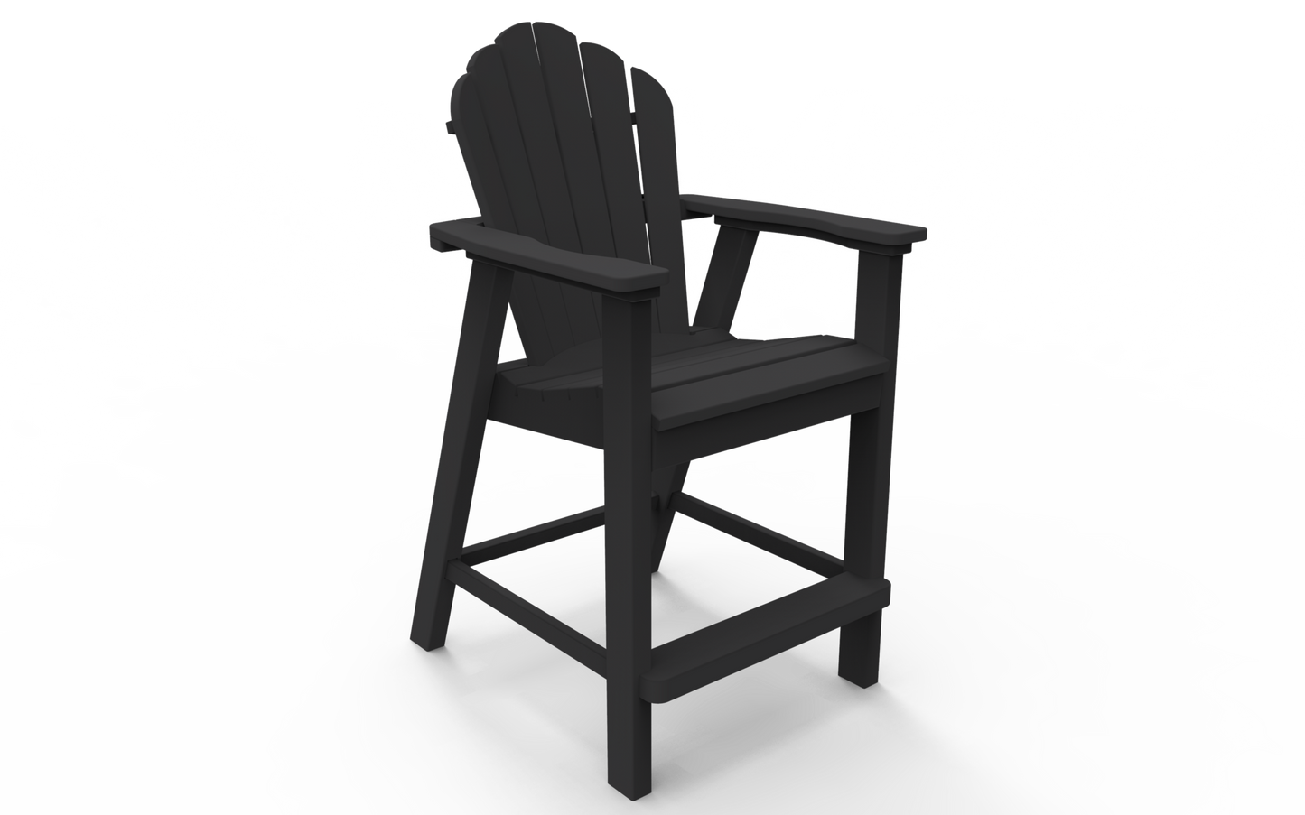 Seaside Casual Poly Adirondack Classic Balcony Chair