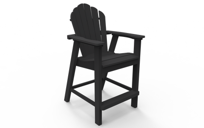 Seaside Casual Poly Adirondack Classic Balcony Chair