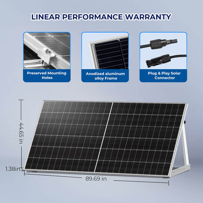 SunGoldPower 560W Bifacial PERC Solar Panel  | SGP-560-SBD UL61730 Certified by ETL