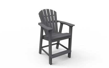 Seaside Casual Poly Adirondack Shellback Balcony Chair