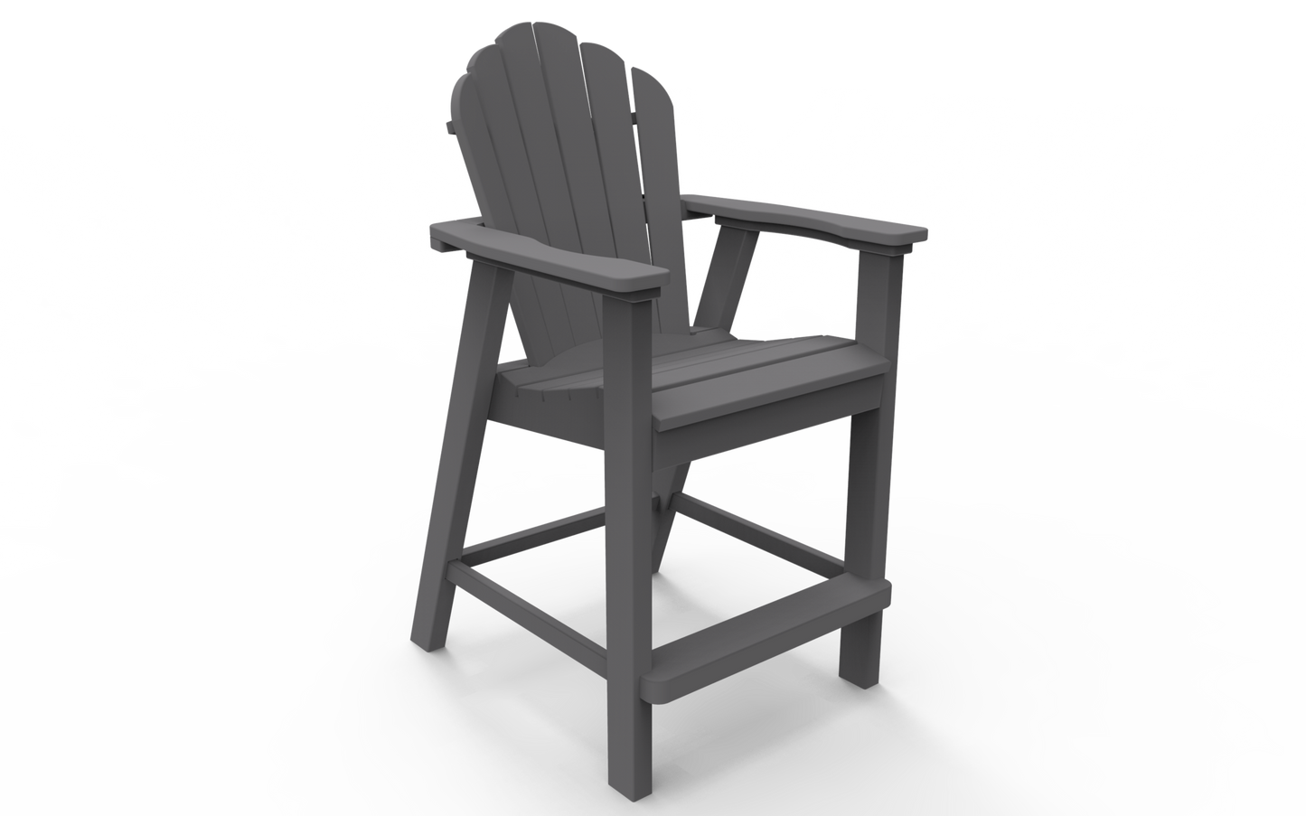 Seaside Casual Poly Adirondack Classic Balcony Chair