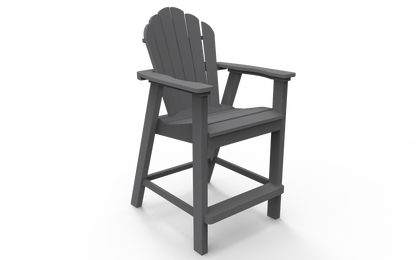 Seaside Casual Poly Adirondack Classic Balcony Chair