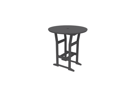 Seaside Casual Poly Coastline Café 40 in. Round Bar Table