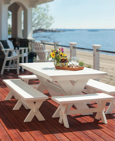 Seaside Casual Poly Sonoma Gathering Table