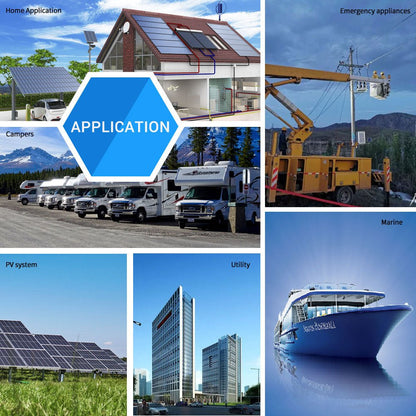 SunGoldPower 12000W/ 15000W/ 18000W 48V Split Phase Pure Sine Wave Inverter Charger